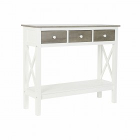 Consolle DKD Home Decor S3022705 Bianco Grigio Pioppo 100 x 32 x 85 cm