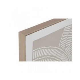 Quadro Home ESPRIT Bianco Beige Cerchi Città 122 x 4,5 x 62 cm (2 Unità)