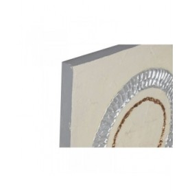 Quadro Home ESPRIT Azzurro Verde Astratto Città 80 x 3 x 80 cm (2 Unità)