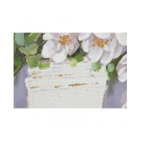 Quadro Home ESPRIT Bianco Grigio Romantico 140 x 3 x 70 cm (2 Unità)