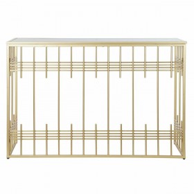 Ingresso DKD Home Decor Cristallo Nero Dorato Metallo 120 x 40 x 81 cm
