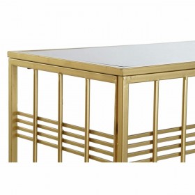 Ingresso DKD Home Decor Cristallo Nero Dorato Metallo 120 x 40 x 81 cm