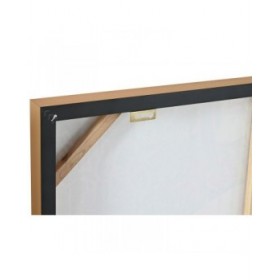 Quadro Home ESPRIT Nero Moderno chica Laccato 82 x 4 x 82 cm (2 Unità)