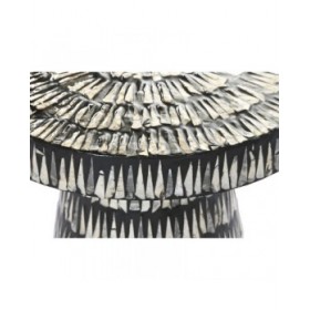 Tavolo aggiuntivo Home ESPRIT Nero Dorato 40 x 40 x 48 cm