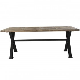 Tavolo da Pranzo DKD Home Decor Metallo Ferro Legno Riciclato 200 x 100 x 78 cm
