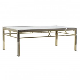 Tavolo aggiuntivo DKD Home Decor S3023046 Cristallo Argentato Acciaio Moderno (110 x 60 x 40 cm)