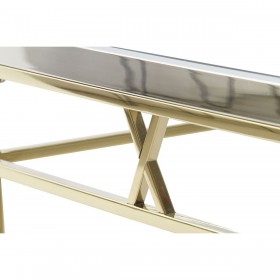 Tavolo aggiuntivo DKD Home Decor S3023046 Cristallo Argentato Acciaio Moderno (110 x 60 x 40 cm)
