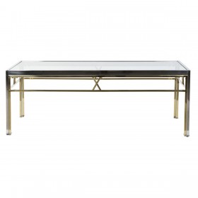 Tavolo aggiuntivo DKD Home Decor S3023046 Cristallo Argentato Acciaio Moderno (110 x 60 x 40 cm)