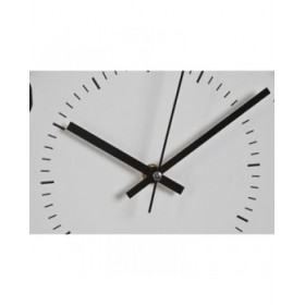 Orologio da Parete Home ESPRIT Bianco Beige PVC 30 x 4 x 30 cm (2 Unità)