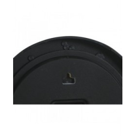 Orologio da Parete Home ESPRIT Nero Grigio PVC 30 x 4 x 30 cm (2 Unità)
