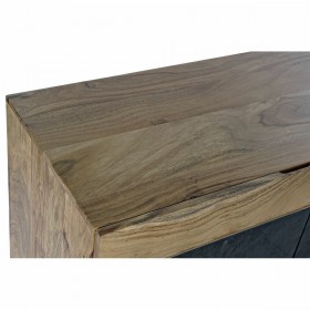 Credenza DKD Home Decor 8424001826971 145 x 42 x 74 cm Nero Marrone Acacia