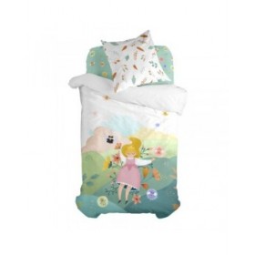 Set di copripiumino HappyFriday Mr Fox Dreaming   Multicolore Singolo 2 Pezzi