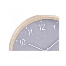 Orologio da Parete Home ESPRIT Beige Grigio PVC 30 x 4 x 30 cm (2 Unità)