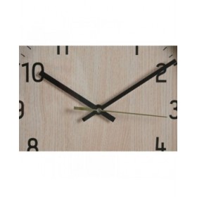 Orologio da Parete Home ESPRIT Marrone Naturale PVC Legno 30 x 4 x 30 cm (2 Unità)