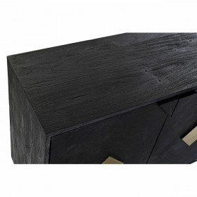 Credenza DKD Home Decor 145 x 42 x 77 cm Nero Dorato Legno di mango