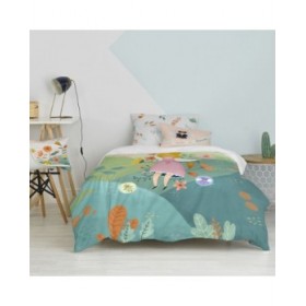 Set di copripiumino HappyFriday Mr Fox Dreaming   Multicolore Singolo 2 Pezzi