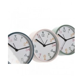 Orologio da Tavolo Home ESPRIT Azzurro Rosa Turchese (3 Unità)
