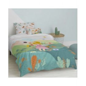 Set di copripiumino HappyFriday Mr Fox Dreaming   Multicolore Singolo 2 Pezzi