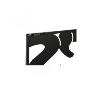 Decorazione da Parete Home ESPRIT Nero Vintage Tazza 44,5 x 1 x 44,5 cm (2 Unità)