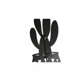 Appendiabiti da parete Home ESPRIT Naturale Metallo Legno MDF 16 x 4 x 30 cm (4 Unità)