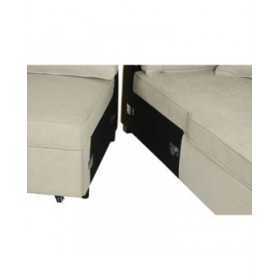 Divano Letto Home ESPRIT Sabbia Moderno 298 x 154 x 92 cm