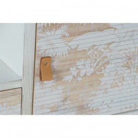 Mobile TV DKD Home Decor Bianco Legno Bambù (140 x 40 x 51 cm)