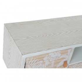 Mobile TV DKD Home Decor Bianco Legno Bambù (140 x 40 x 51 cm)