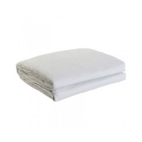 Trapunta DKD Home Decor Bianco Osimano 270 x 270 x 1 cm