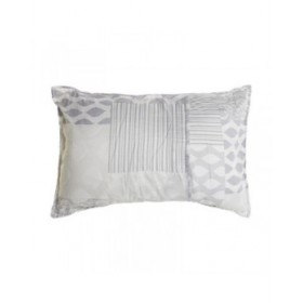 Cuscino DKD Home Decor Beige Grigio Poliestere Patchwork 60 x 10 x 40 cm