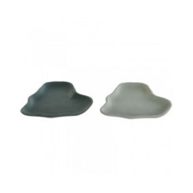 Svuotatasche Home ESPRIT Alluminio 18 x 18 x 1,5 cm (2 Unità)