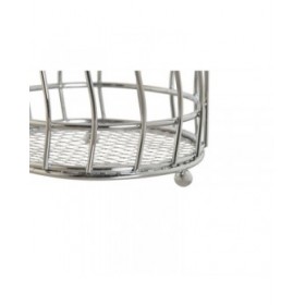 Cestello per posate Home ESPRIT Argentato Metallo 11.5 x 11.5 x 15.5 cm