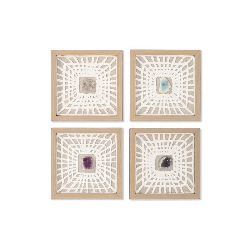 Quadro Home ESPRIT Bianco Naturale Moderno 22 x 2 x 22 cm