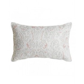 Cuscino DKD Home Decor Bianco Poliestere Floreale 60 x 10 x 40 cm