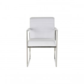 Sedia DKD Home Decor Poliestere Acciaio Bianco (56 x 68 x 92 cm)