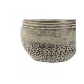 Vaso Home ESPRIT Verde Alluminio 18 x 18 x 30 cm