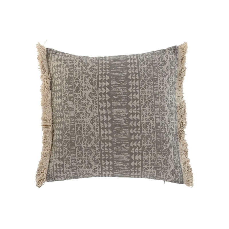 Cuscino Home ESPRIT Grigio Naturale Boho 45 x 8 x 45 cm