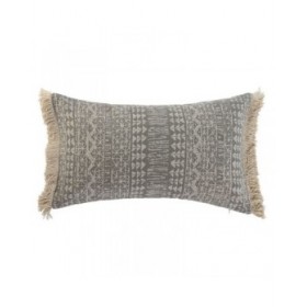 Cuscino Home ESPRIT Grigio Naturale Boho 50 x 8 x 30 cm