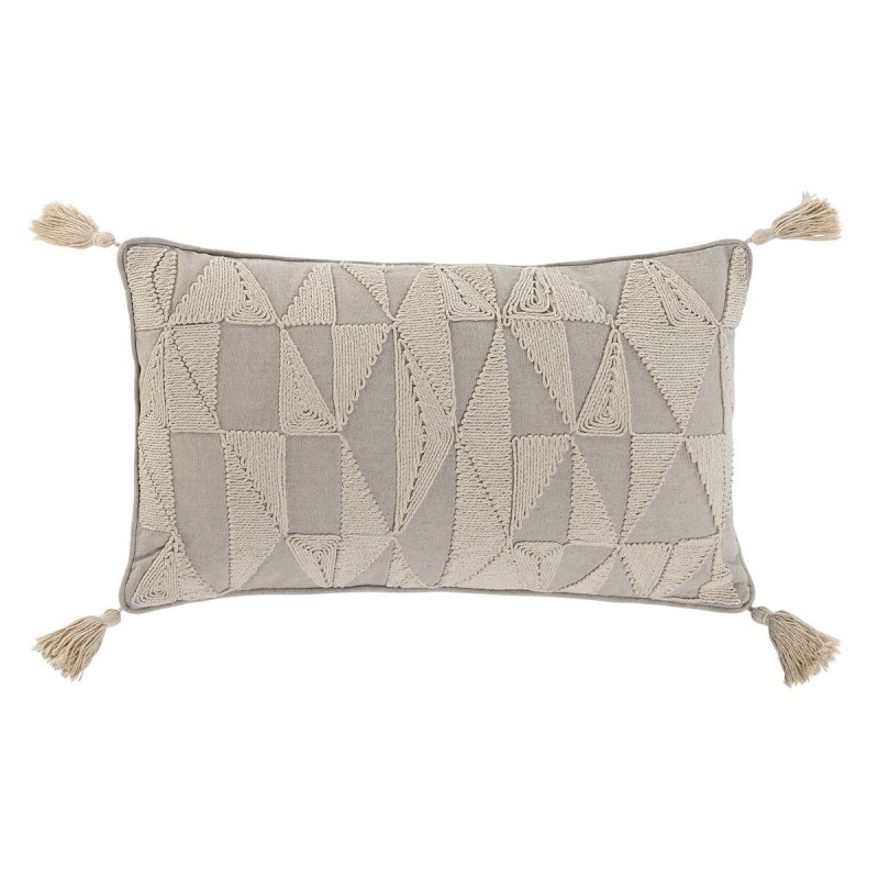 Cuscino Home ESPRIT Beige Naturale Boho 50 x 8 x 30 cm