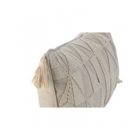 Cuscino Home ESPRIT Beige Naturale Boho 50 x 8 x 30 cm