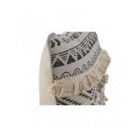 Cuscino Home ESPRIT Bianco Nero Boho 45 x 8 x 45 cm