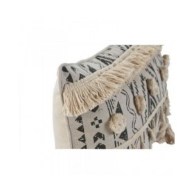 Cuscino Home ESPRIT Bianco Nero Boho 50 x 8 x 30 cm