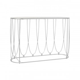 Ingresso DKD Home Decor Argentato Metallo Bianco Marmo 115 x 35 x 78 cm