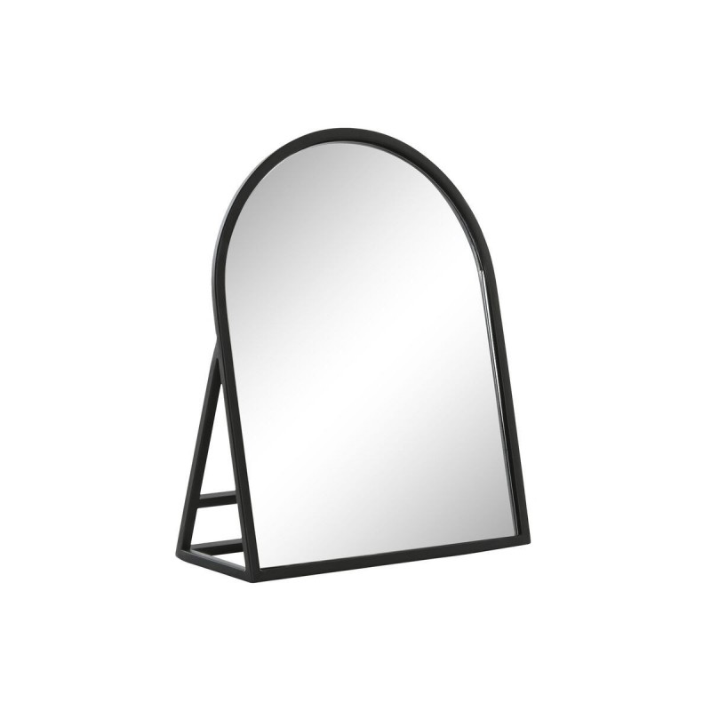 Specchio da parete Home ESPRIT Nero Cristallo Ferro 20 x 8,5 x 25 cm