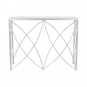 Ingresso DKD Home Decor Bianco Argentato Metallo Marmo 100 x 33 x 78 cm