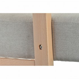 Sedia a Dondolo DKD Home Decor Beige Naturale Legno Faggio Plastica Legno MDF 81 x 58 x 90 cm