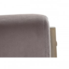 Divano a 2 Piazze DKD Home Decor Rosa Lino Legno d'albero della gomma Tradizionale (122 x 85 x 74 cm)