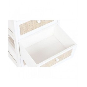 Cassettiera Home ESPRIT Bianco Cottage Decapaggio 40 x 29 x 90 cm