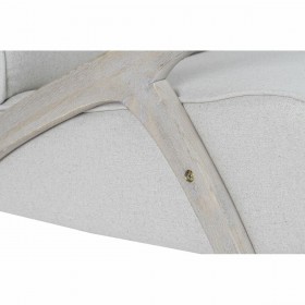 Poltrona DKD Home Decor Brad Beige Poliestere (57 x 55 x 85 cm)
