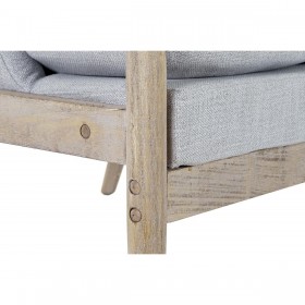 Poltrona DKD Home Decor Naturale Grigio chiaro Abete 68 x 69 x 89 cm