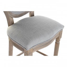 Sgabello DKD Home Decor Grigio Grigio chiaro Abete 48 x 42 x 121 cm